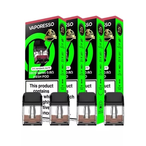 Vaporesso XROS COREX 3.0 replacement pods fitting XROS, XROS 5, XROS Pro 2 and XROS 6 kits