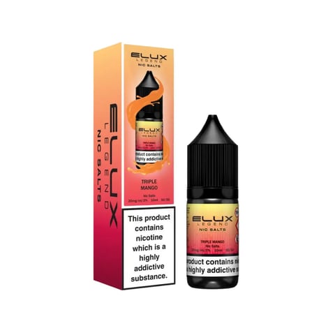 Elux Legend Triple Mango nic salt e-liquid 10ml bottle, 5mg 10mg 20mg strengths