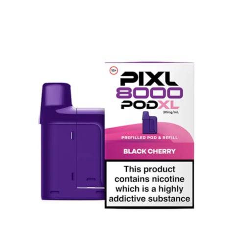 PIXL 8000 Refill Pods, a prefilled pod kit for the PIXL 8000 device shown with its 2ml pod and e-liquid container