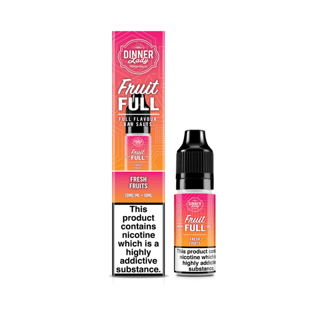 Dinner Lady Fresh Fruits Fruit Full nic salt e-liquid, 10ml bottle, 10mg and 20mg strengths