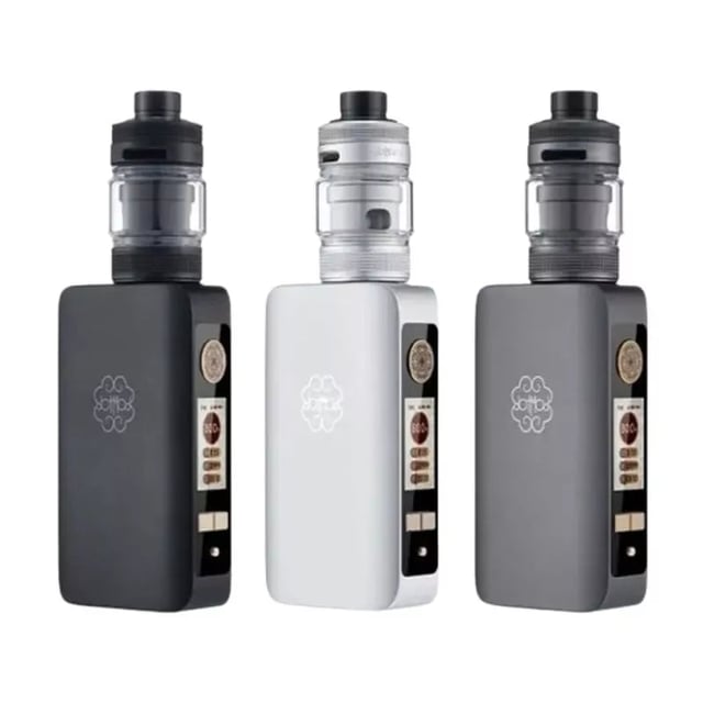 DotMod DotBox 220W V2 refillable vape kit shown with dotTank Max V2 sub-ohm tank