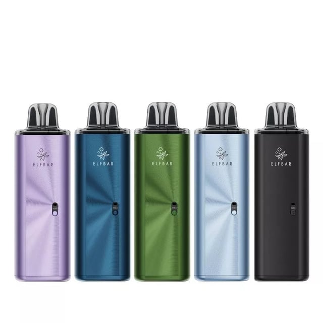 Elf Bar ELFX Mega refillable pod vape kit with OLED screen and side airflow slider