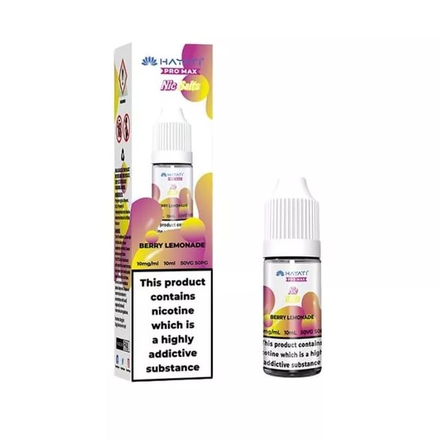 Hayati Pro Max Berry Lemonade nic salt e-liquid, 10ml bottle, 10mg and 20mg strengths