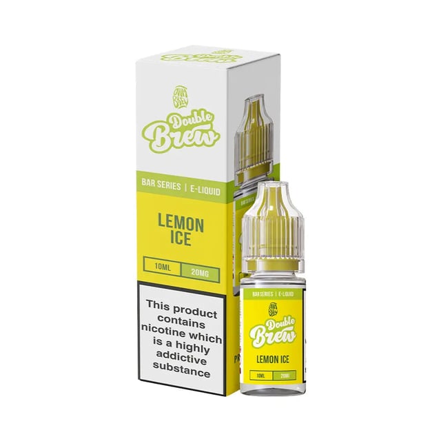 Ohm Brew Double Brew Lemon Ice nic salt e-liquid 10ml bottle in 5mg, 10mg and 20mg strengths