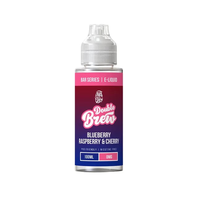 Ohm Brew Blueberry Raspberry & Cherry 100ml nicotine free shortfill e-liquid bottle