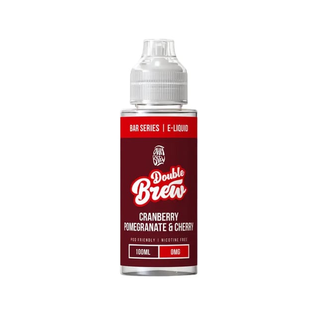 Ohm Brew Cranberry Pomegranate & Cherry 100ml nicotine free shortfill e-liquid bottle