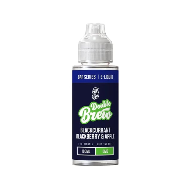 Ohm Brew Blackcurrant Blackberry & Apple 100ml nicotine free shortfill e-liquid bottle