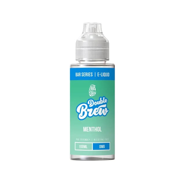 Ohm Brew Menthol 100ml shortfill e-liquid bottle, nicotine free 0mg shortfill with room for two nic shots