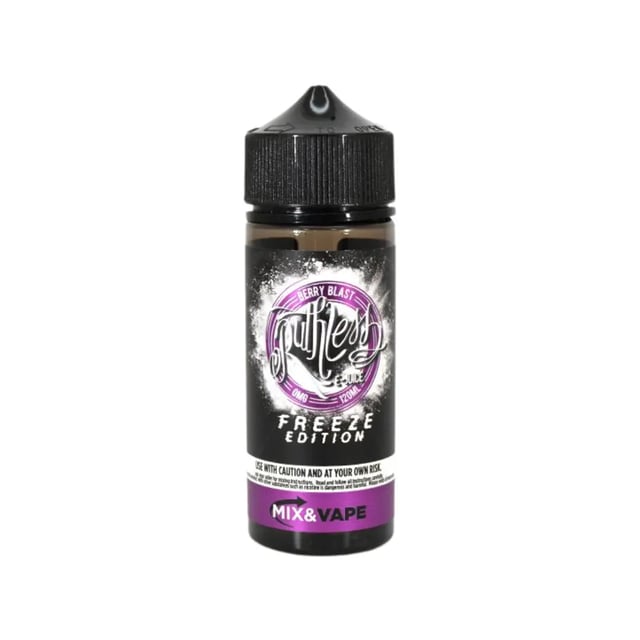 Ruthless Freeze Berry Blast 100ml nicotine free shortfill e-liquid bottle
