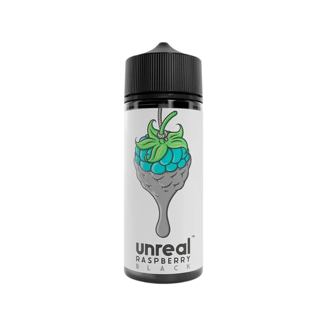 Unreal Raspberry Black Raspberry 100ml nicotine free shortfill e-liquid bottle