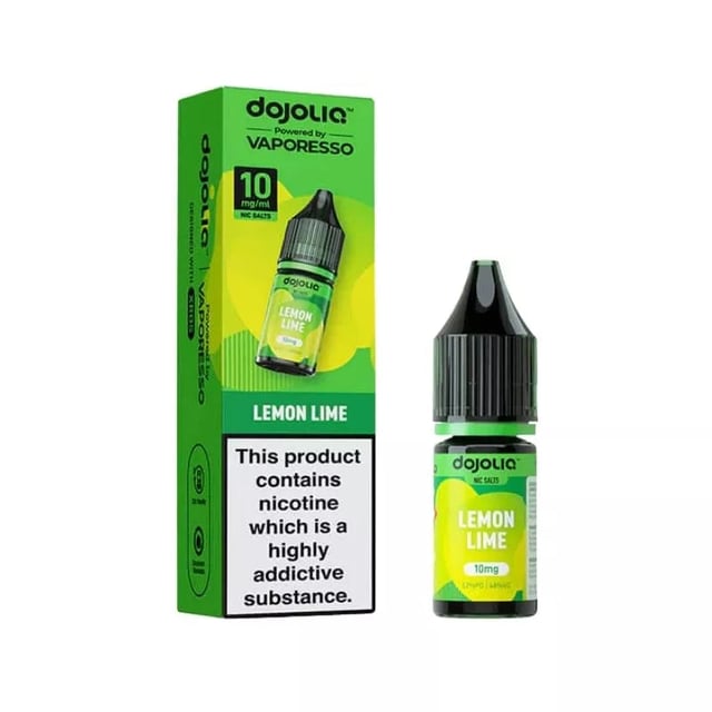 Vaporesso Dojoliq Lemon Lime nic salt e-liquid, 10ml bottle, available in 10mg and 20mg strength
