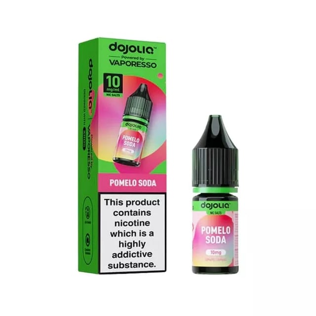 Vaporesso Dojoliq Pomelo Soda nic salt e-liquid, 10ml bottle, available in 10mg and 20mg strengths