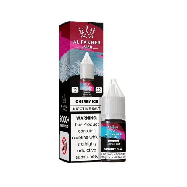 Al Fakher Cherry Ice nic salt e-liquid 10ml bottle, 11mg and 20mg strengths