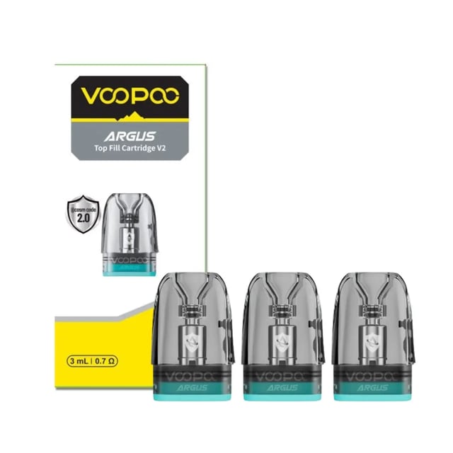 VooPoo Argus Top Fill V2 replacement pod cartridge for Argus G3, G2, P2, Z2, A, Matrix, Klyc and SE kits