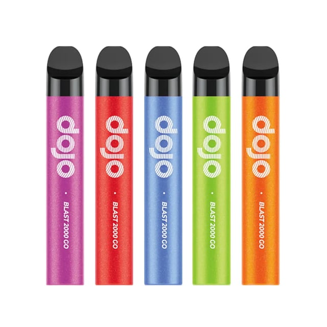Dojo Blast 2000 Go prefilled pod kit, a compact MTL vape device with USB-C charging