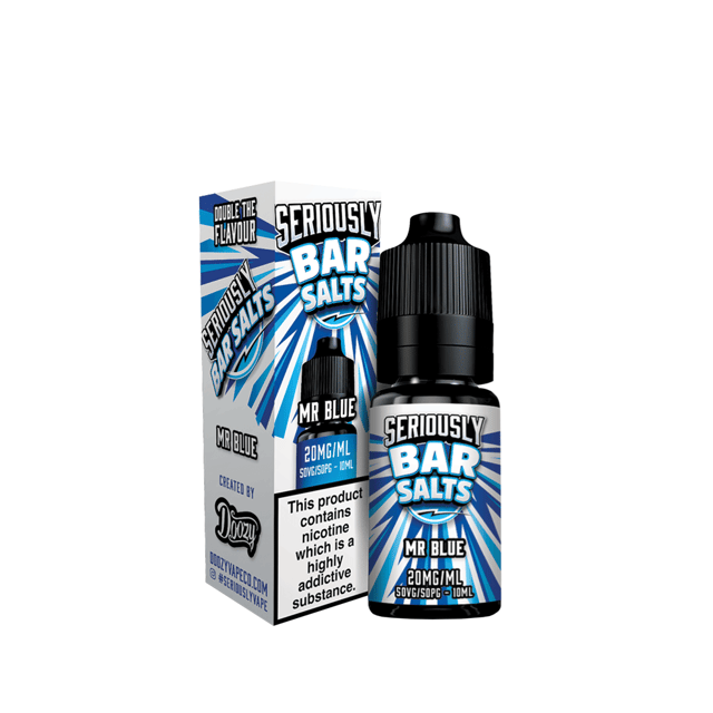 Doozy Seriously Bar Mr Blue nic salt e-liquid, 10ml bottle, 10mg and 20mg strengths