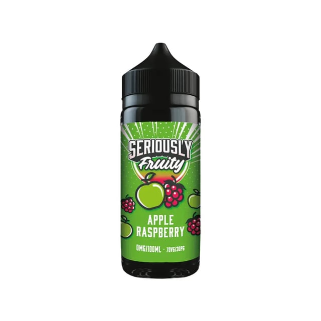 Doozy Seriously Fruity Apple Raspberry 100ml shortfill bottle, nicotine free e-liquid ready for nic shots