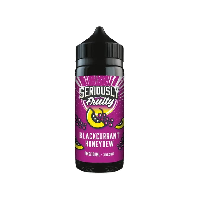 Doozy Seriously Fruity Blackcurrant Honeydew 100ml nicotine free shortfill e-liquid bottle