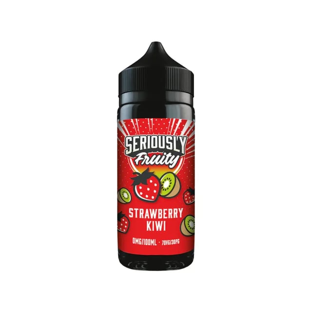 Doozy Seriously Fruity Strawberry Kiwi 100ml shortfill bottle, nicotine free 70/30 VG/PG e-liquid