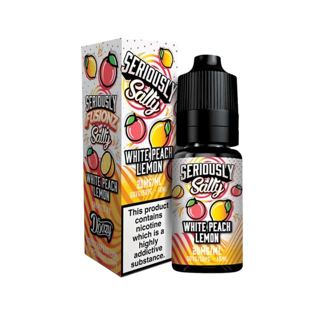 Fusionz White Peach Lemon Doozy Seriously Nic Salt
