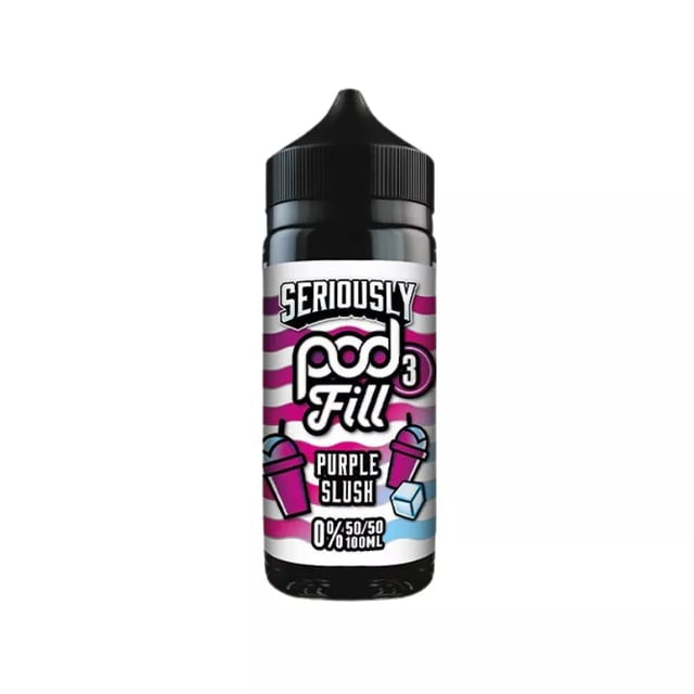 Doozy Seriously Pod Fill Purple Slush 100ml nicotine free shortfill e-liquid bottle