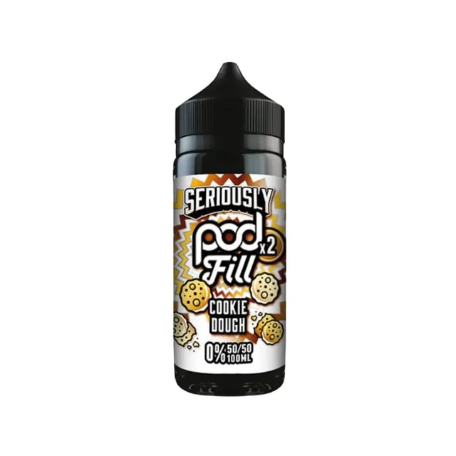 Doozy Seriously Pod Fill Cookie Dough 100ml nicotine free shortfill e-liquid bottle