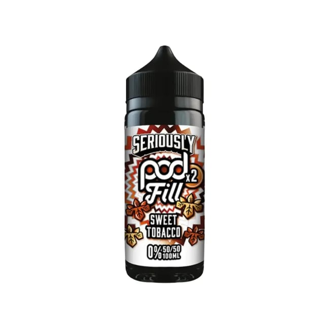 Doozy Seriously Pod Fill Sweet Tobacco 100ml shortfill bottle, nicotine free 0mg e-liquid
