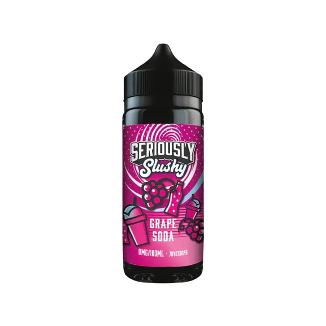 Doozy Seriously Slushy Grape Soda 100ml nicotine free shortfill e-liquid bottle in a 120ml bottle
