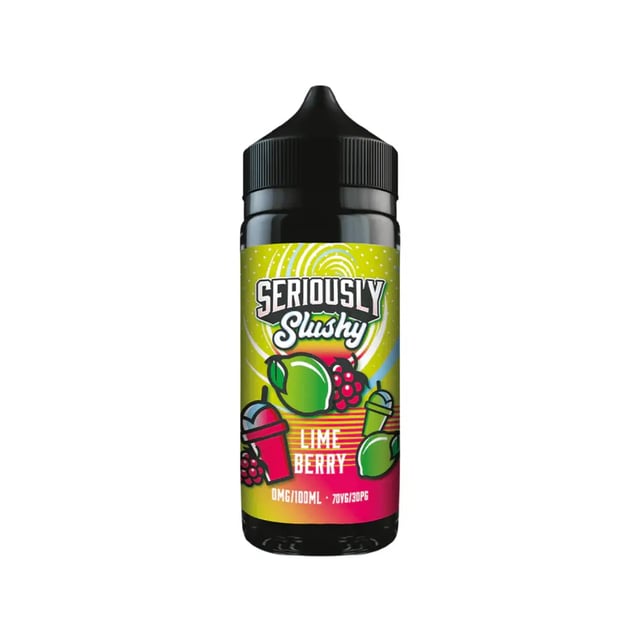 Doozy Seriously Slushy Lime Berry 100ml shortfill bottle, nicotine free e-liquid with room for nic shots