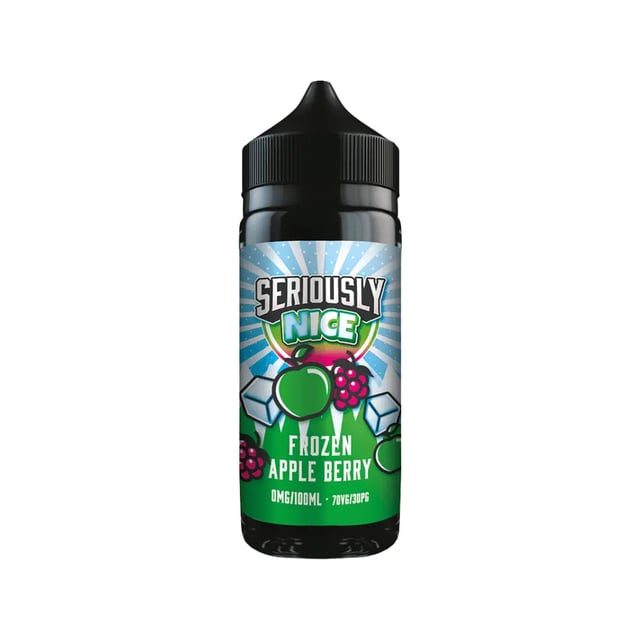 Doozy Seriously Nice Frozen Apple Berry 100ml nicotine free shortfill e-liquid bottle