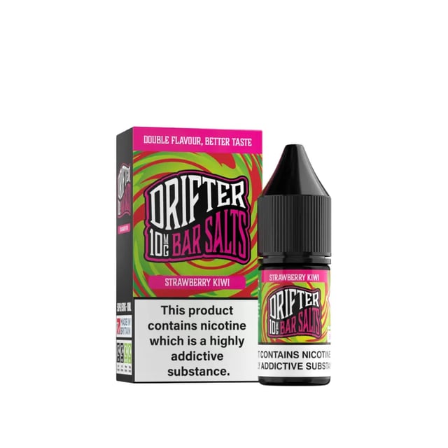 Drifter Bar Salts Strawberry Kiwi nic salt e-liquid 10ml bottle, 5mg 10mg 20mg strengths