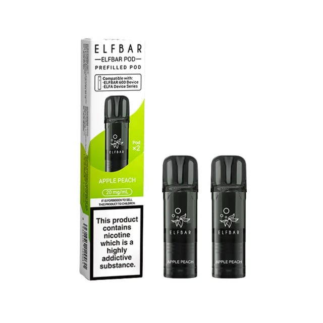Elf Bar 600 Prefilled Pods pack, a prefilled pod kit refill for the Elf Bar 600 device