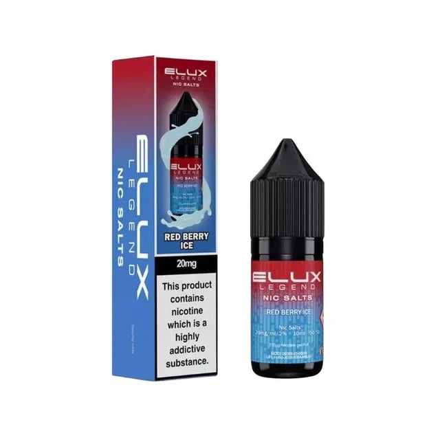 Elux Legend Red Berry Ice nic salt e-liquid 10ml bottle, 10mg and 20mg strengths