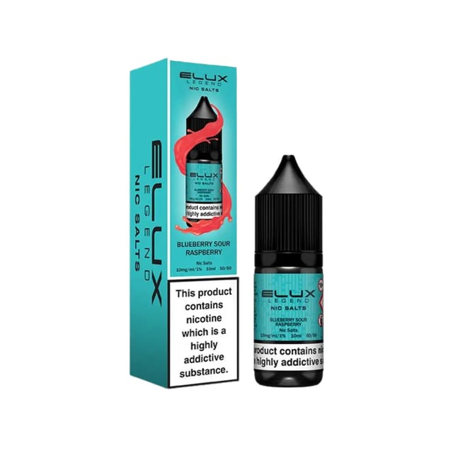 Elux Legend Blueberry Sour Raspberry nic salt e-liquid 10ml bottle, 5mg 10mg 20mg