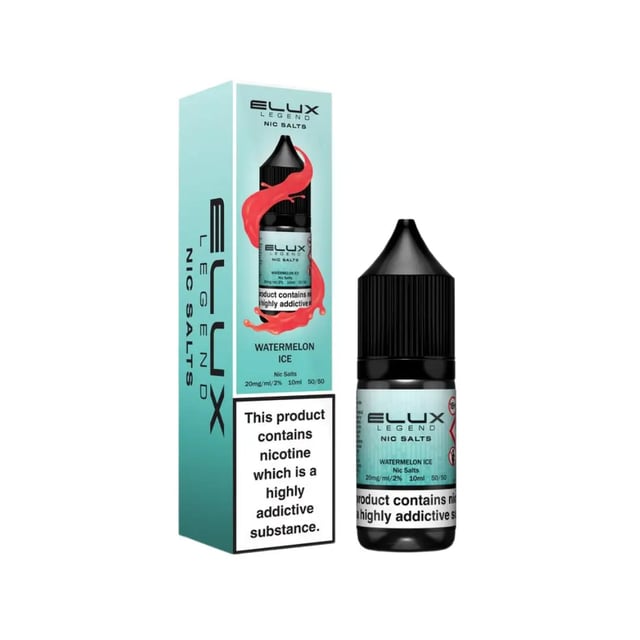 Elux Legend Watermelon Ice nic salt e-liquid 10ml bottle, 5mg 10mg 20mg strengths