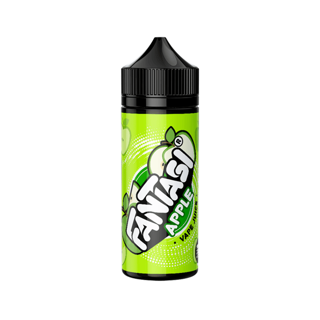 Fantasi Apple 100ml nicotine free shortfill e-liquid bottle, 70VG/30PG green apple flavour
