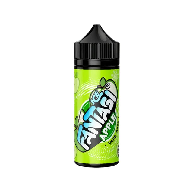 Fantasi Apple Ice 100ml nicotine free shortfill e-liquid bottle, 70VG/30PG, room for 2 nicotine shots