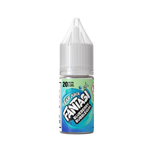 Fantasi Bar Juice Blueberry Bubblegum nic salt e-liquid, 10ml bottle, 10mg and 20mg strengths