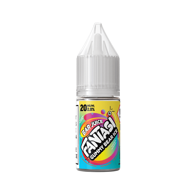 Fantasi Bar Juice Gummy Bear Ice nic salt 10ml bottle, 50/50 VG/PG, 10mg and 20mg strengths