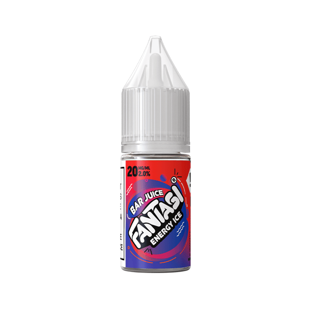 Fantasi Bar Juice Energy Ice nic salt e-liquid, 10ml bottle, available in 10mg and 20mg strengths
