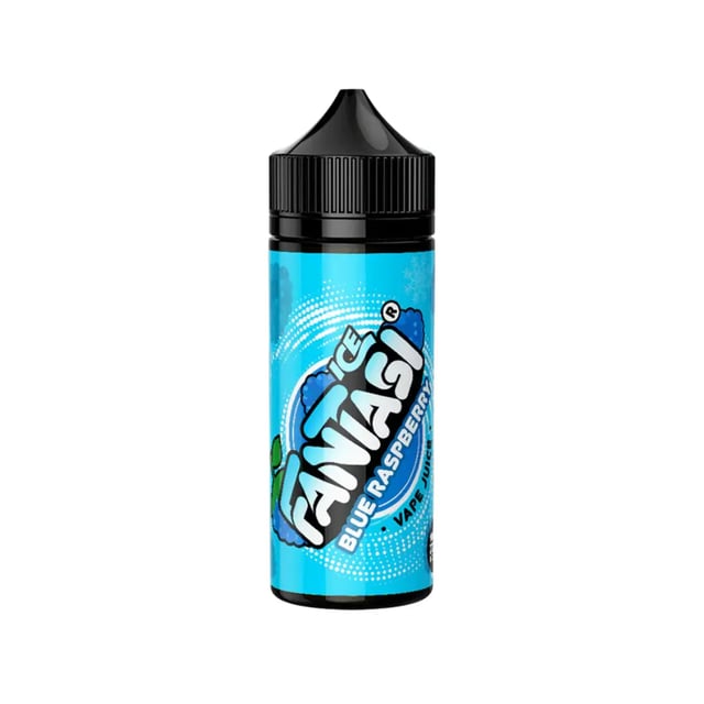 Fantasi Blue Raspberry Ice 100ml nicotine free shortfill e-liquid bottle