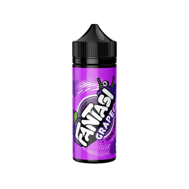 Fantasi Grape 100ml shortfill e-liquid bottle, nicotine free 0mg, 70VG/30PG blend for sub-ohm vaping
