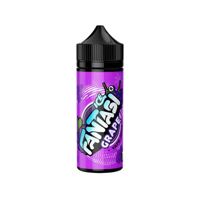 Fantasi Grape Ice 100ml nicotine free shortfill e-liquid bottle, 70VG/30PG, with space for two nicotine shots