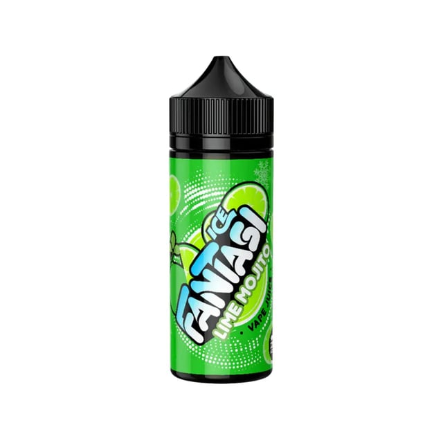 Fantasi Lime Mojito Ice 100ml nicotine free shortfill e-liquid bottle
