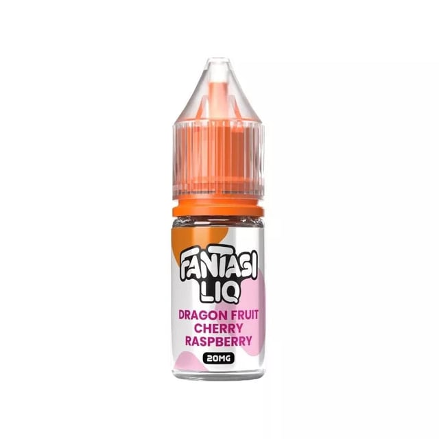 Fantasi Liq Dragon Fruit Cherry Raspberry nic salt 10ml bottle, 10mg and 20mg strengths