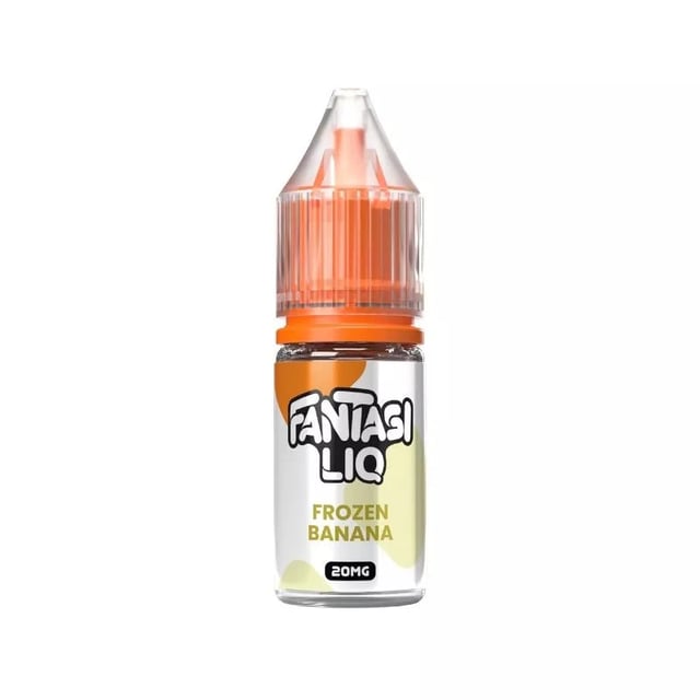 Fantasi Liq Frozen Banana nic salt e-liquid, 10ml bottle, 10mg and 20mg strengths, 50/50 VG/PG