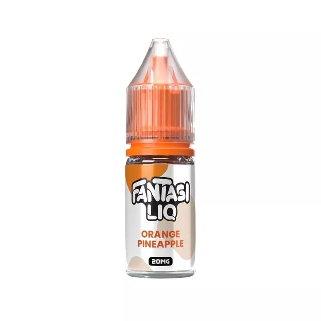 Fantasi Liq Orange Pineapple nic salt e-liquid, 10ml bottle, available in 10mg and 20mg strengths