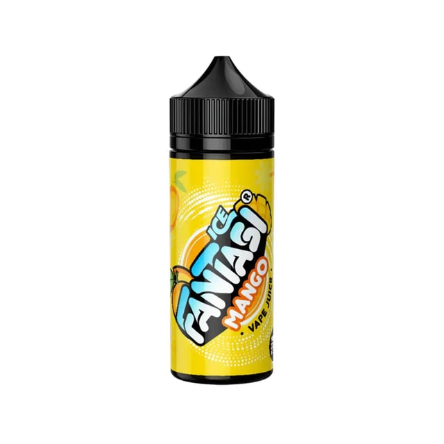 Fantasi Mango Ice 100ml nicotine free shortfill e-liquid bottle, 70VG/30PG sub-ohm vape juice