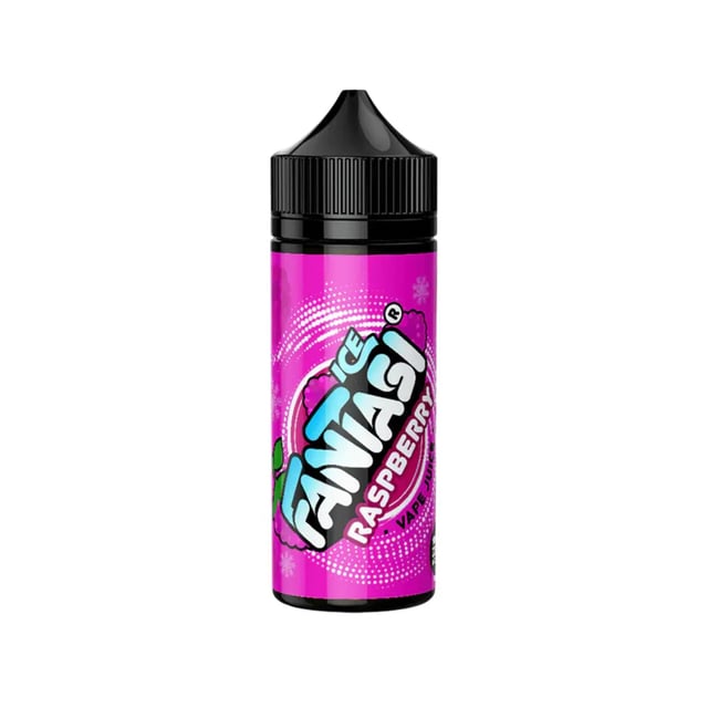 Fantasi Raspberry Ice 100ml nicotine free shortfill e-liquid bottle, 70VG/30PG