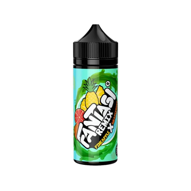 Fantasi Remix Pineapple X Grapefruit 100ml nicotine free shortfill e-liquid bottle